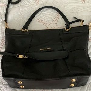 Michael Kors black leather purse